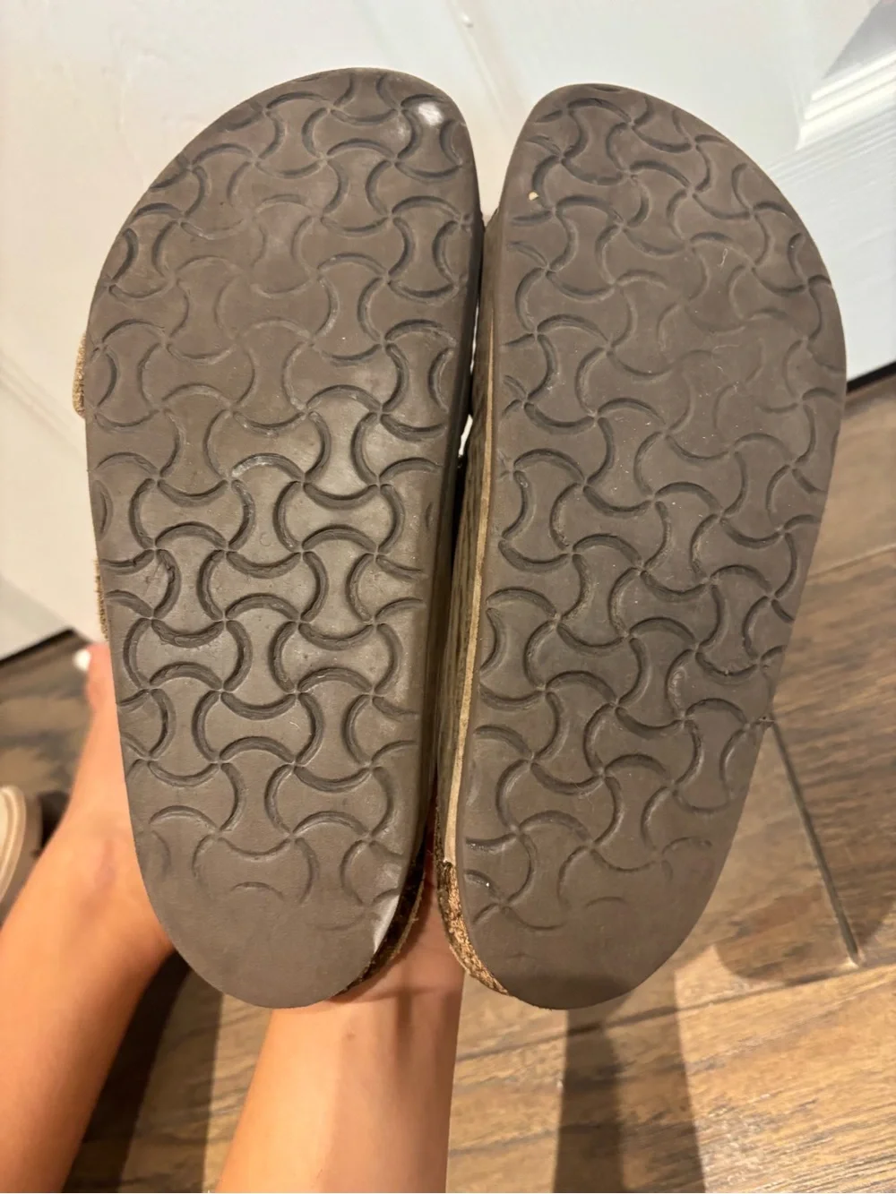 Birkenstock Kids Tan Double-Buckle Suede Sandals